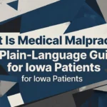 Professional header image for educational tutorial: What Is Medical Malpractice? A Plain-Language Guide for I...